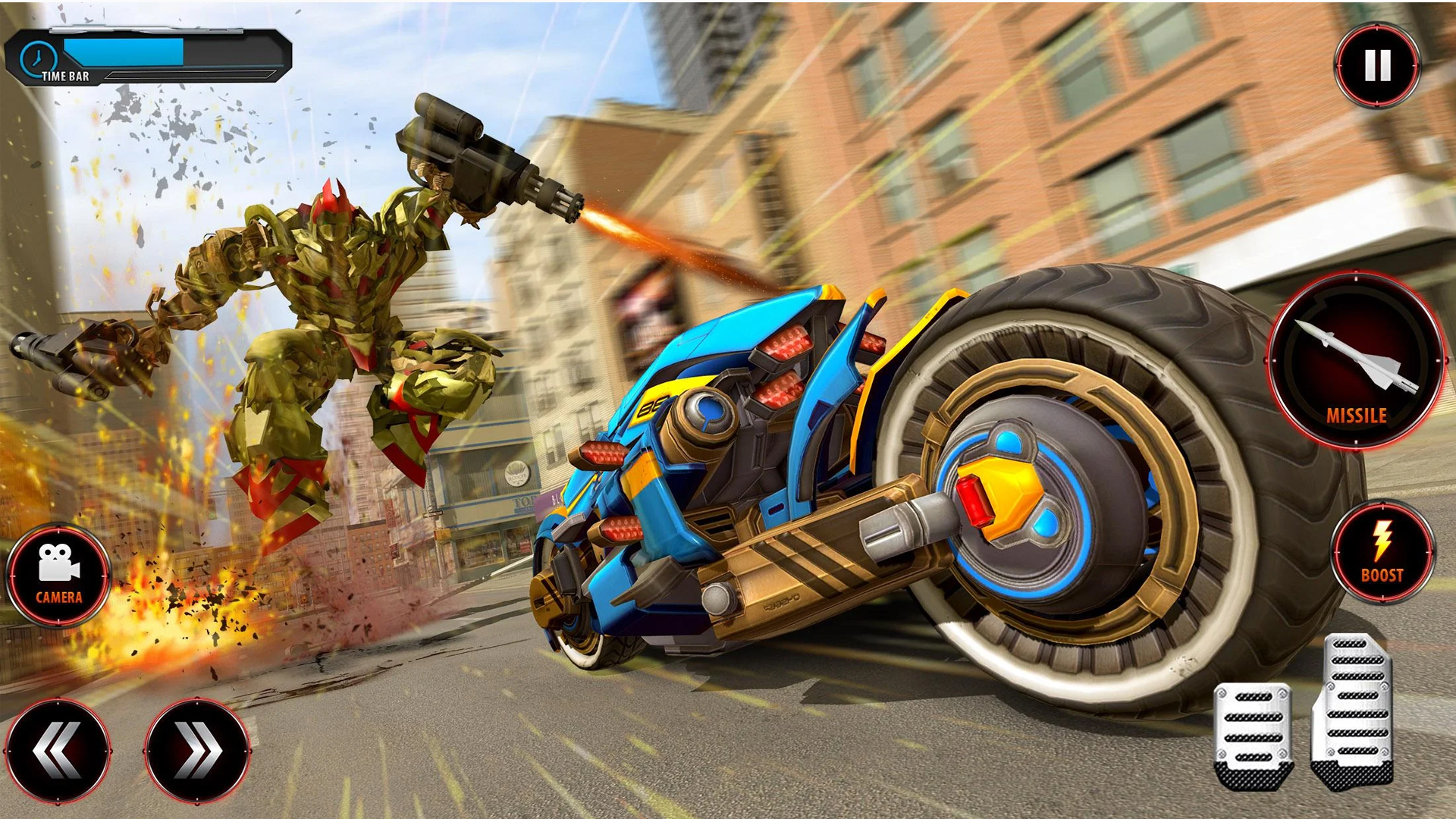 米国の空飛ぶバイクロボット変形ゲーム-Amazonアプリストアのアプリ